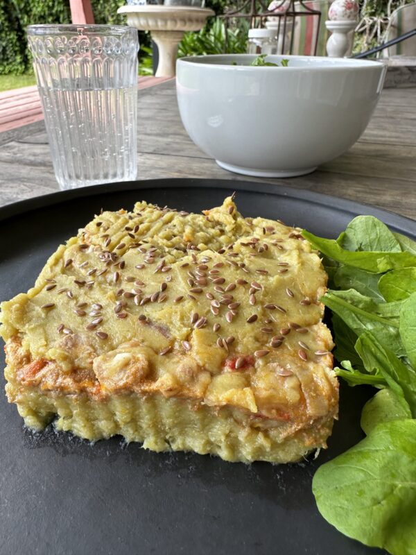 Pastel criollo de batata y cerdo