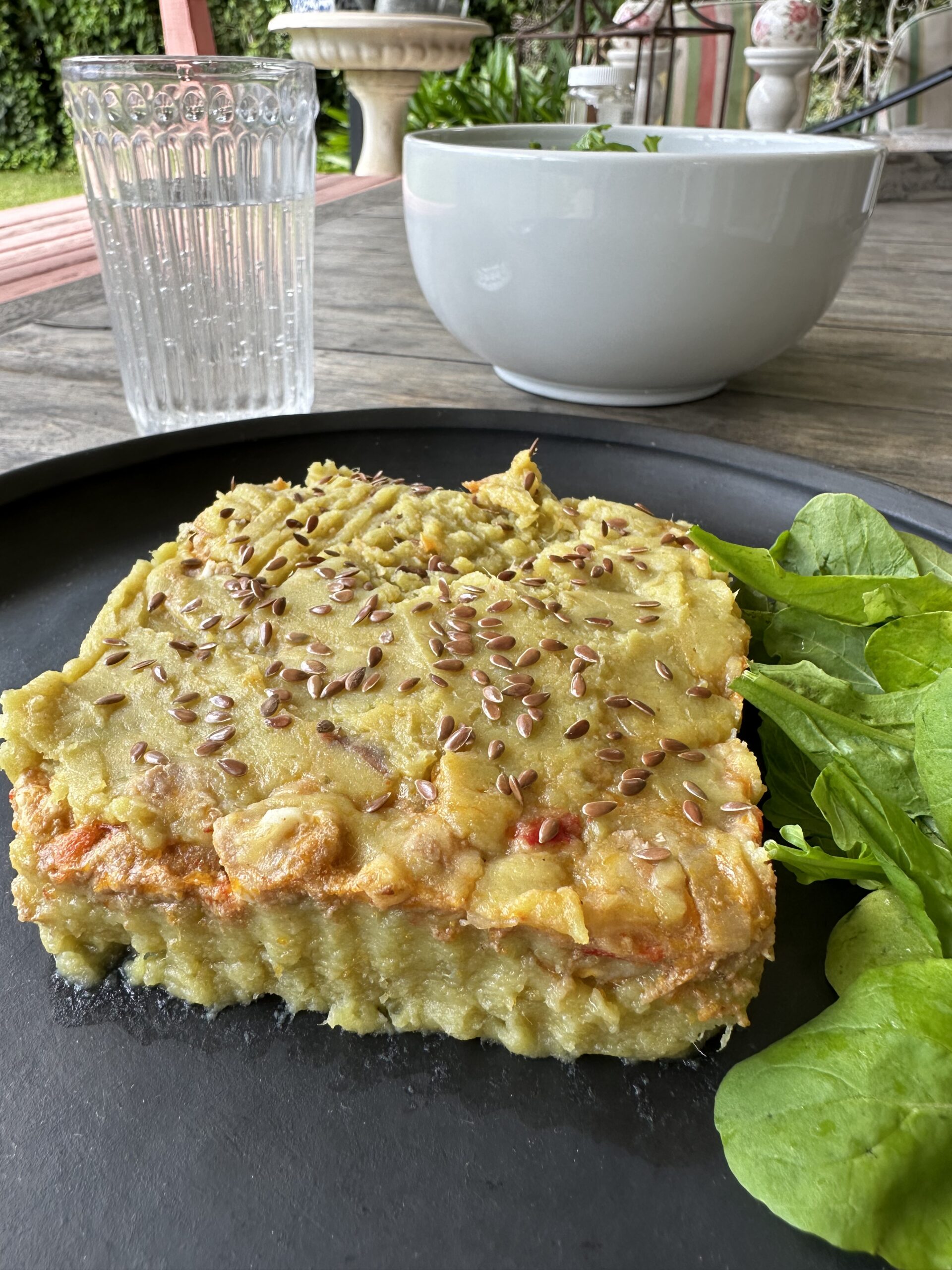 Pastel criollo de batata y cerdo