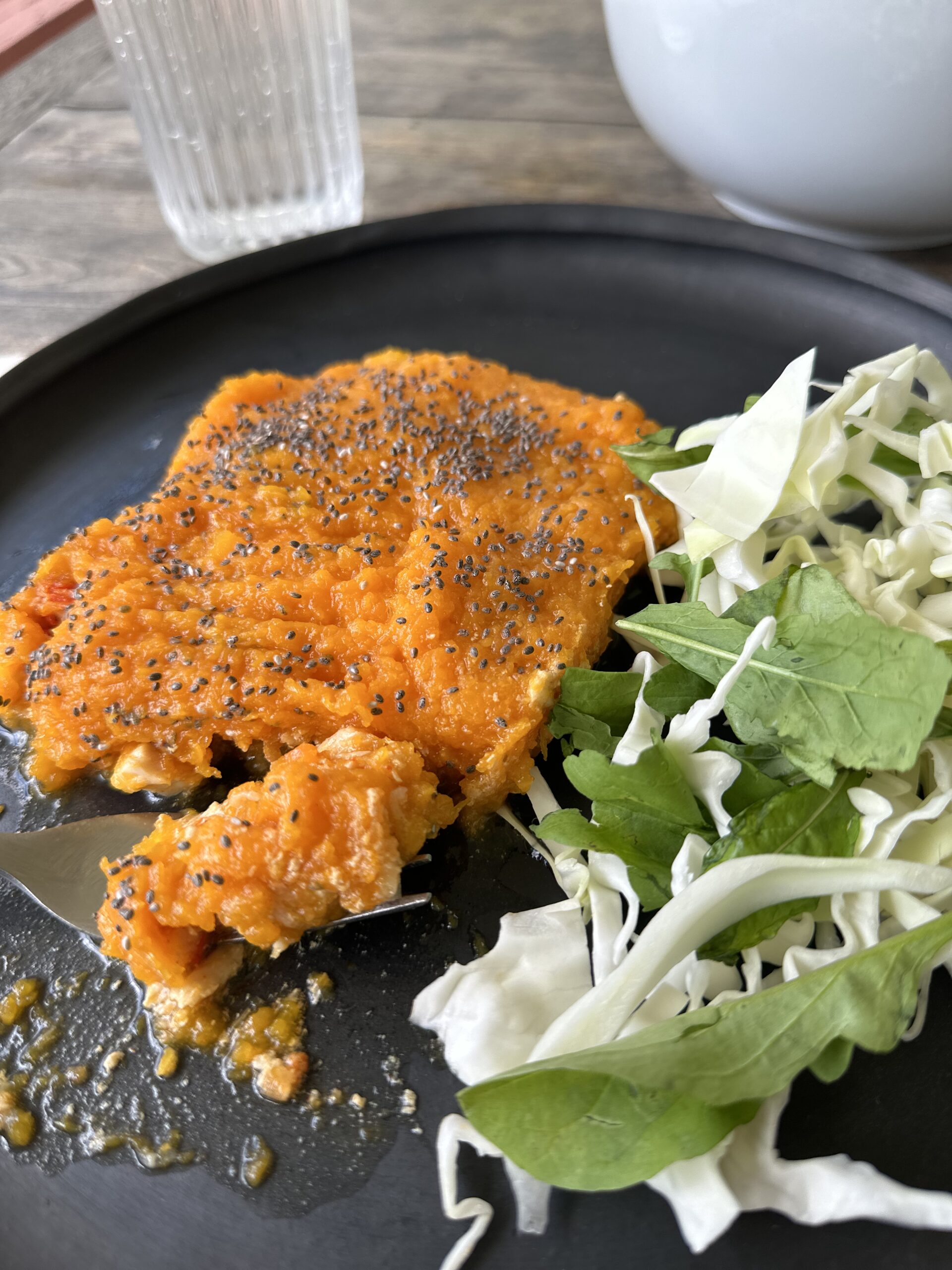 Pastel de calabaza y pollo